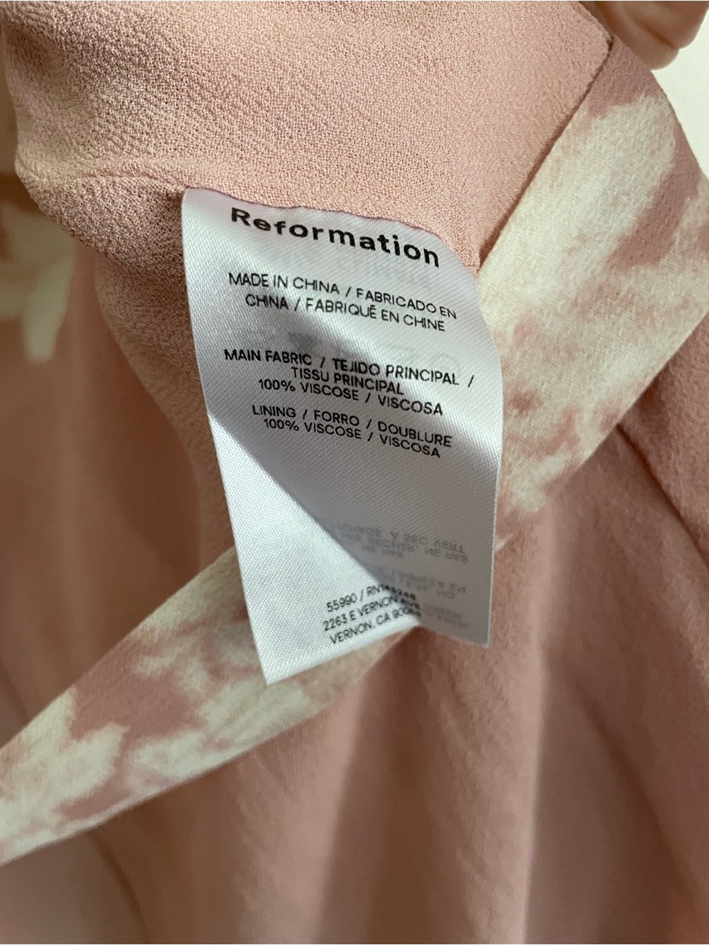 Reformation Winslow Floral Print Wrap Robe Maxi Long Dress Blush Pink - Picture 10 of 12